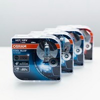 sada zarovek OSRAM H7 COOL BLUE Intense +20% svítivosti 4200K
