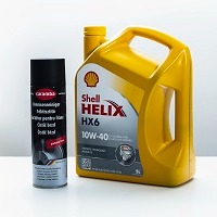 Shell Helix HX6 10W-40 5l + čistič brzd ZDARMA
